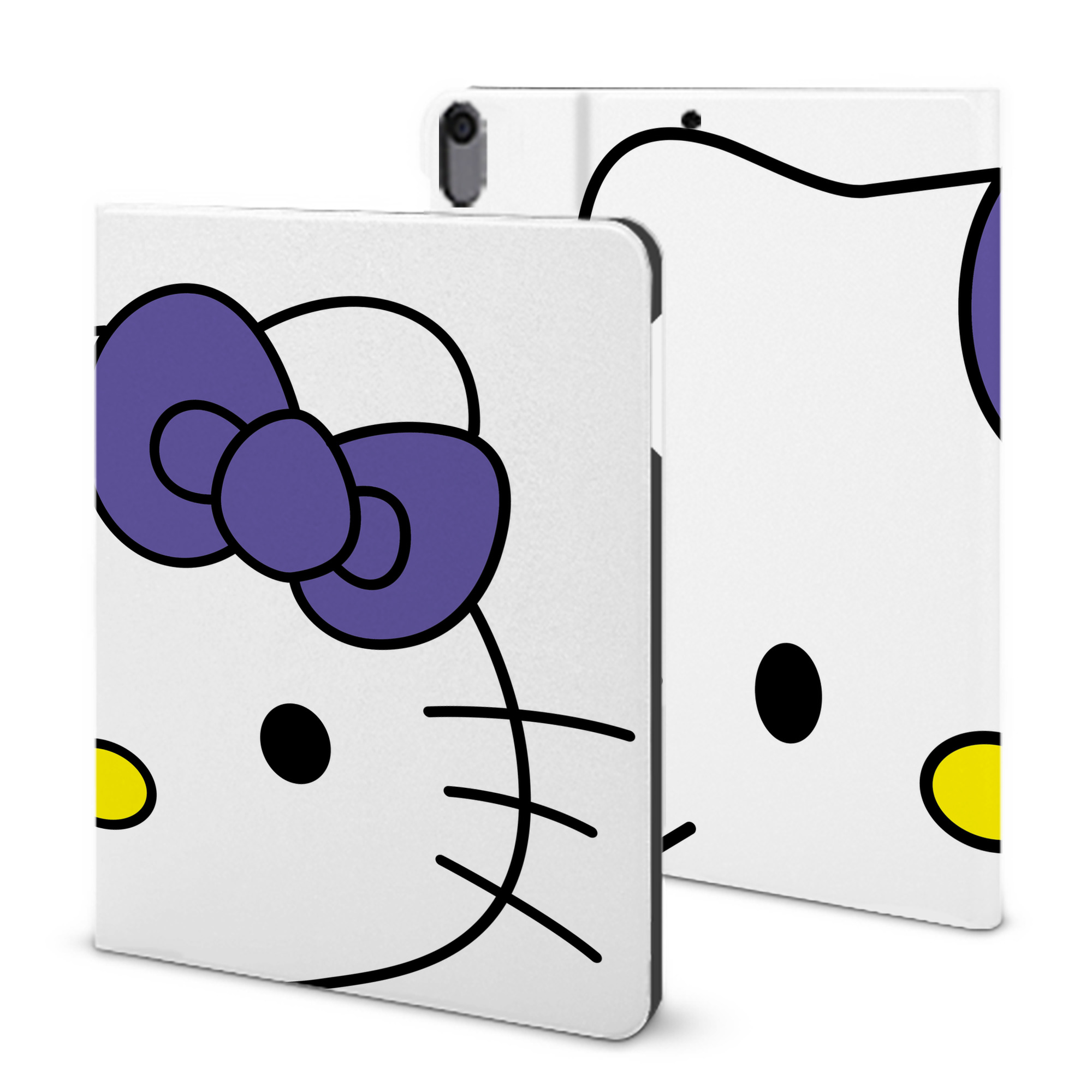 （画像用） Hello Kitty ハローキティ IPad ケース ブック型 PUレザー TPU 耐衝撃 軽量 薄型 ペン収納なし 全面保護 IPad 各モデル対応